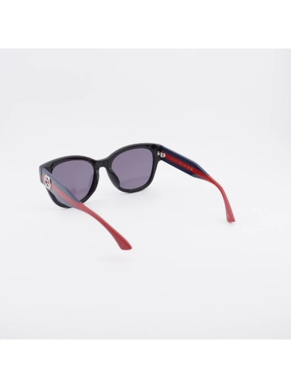 Gucci GG1866SK 004 Sunglasses Black/Blue Square Frame, Violet Lenses